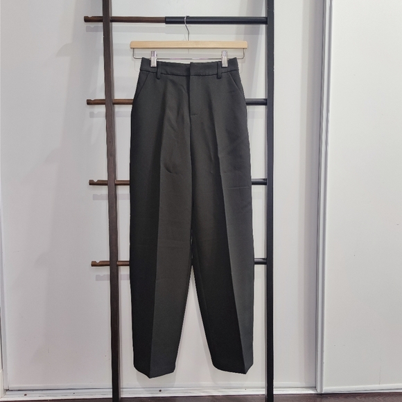 Cut twills center press slacks pants - Picture 2 of 8